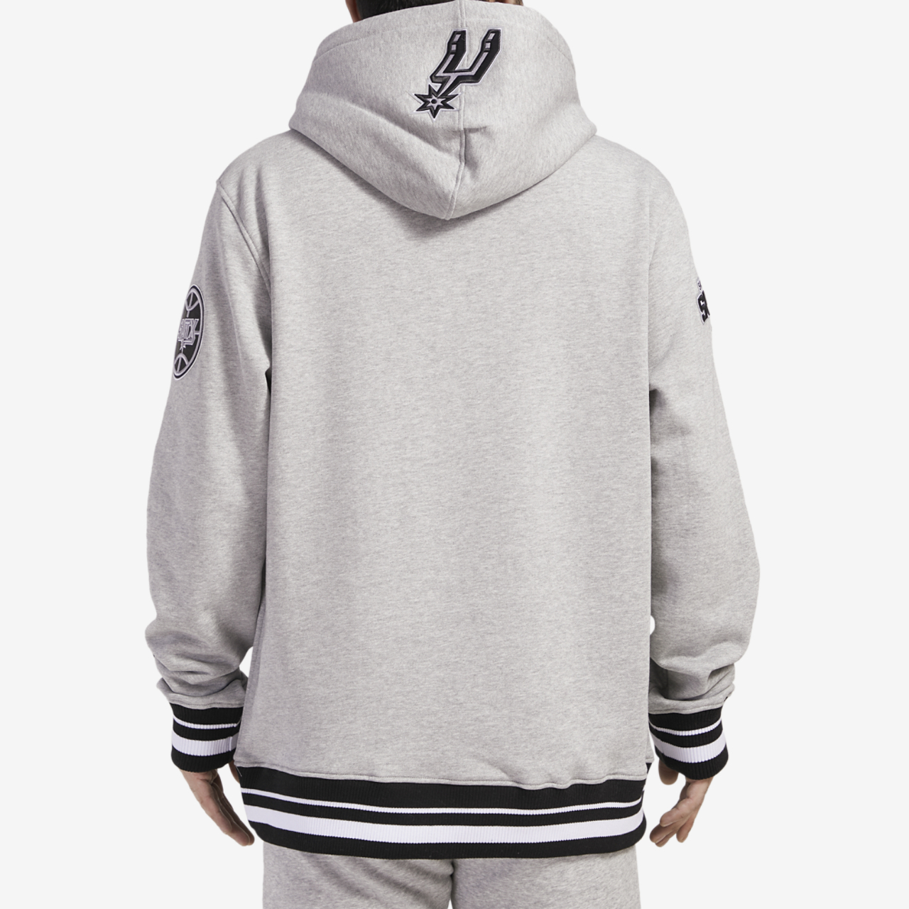 Pro Standard SPURS SCRIPT TAIL RIB FLC PO HOODIE Image 2 of 4. Tap to open photo gallery.