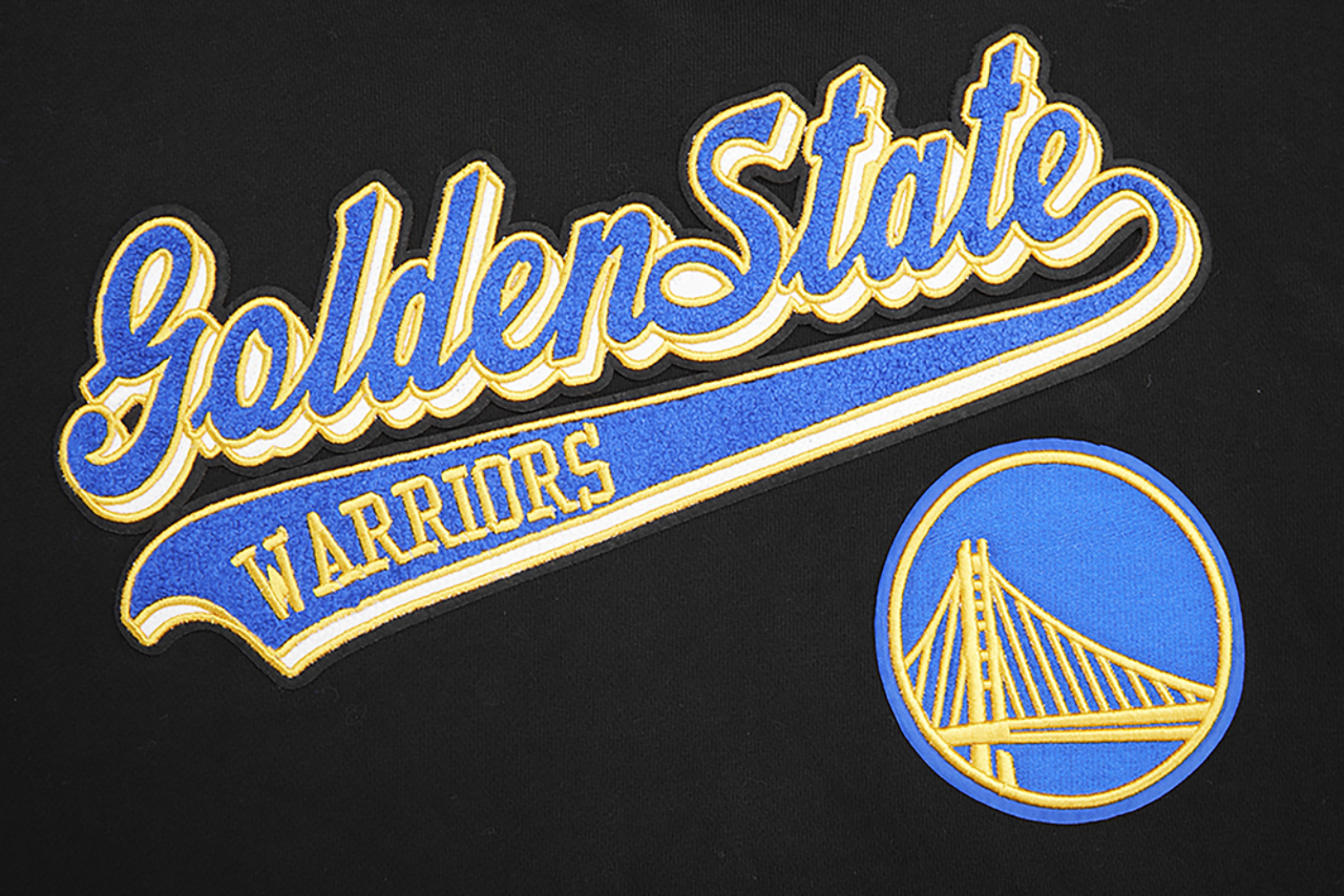 Pro Standard WARRIORS SCRIPT TAIL RIB FLC PO HOODIE Image 6 of 8. Tap to open photo gallery.