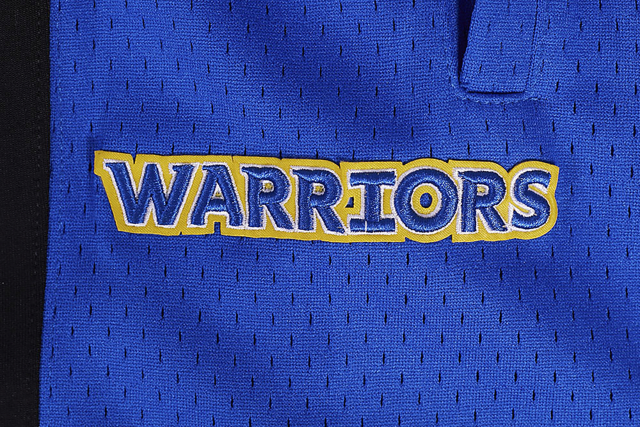 Pro Standard WARRIORS SCRIPT TAIL DK 2.0 SHORT Image 7 of 8. Tap to open photo gallery.