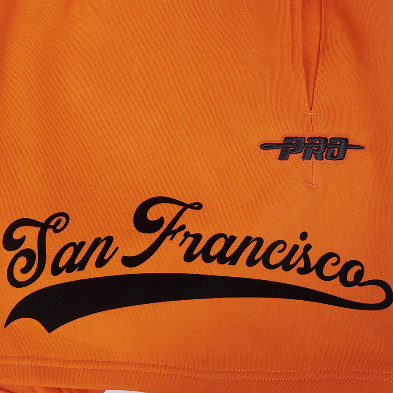 Pro Standard Giants Living Large Fleece Shorts Image 5 of 6. Tap to open photo gallery.