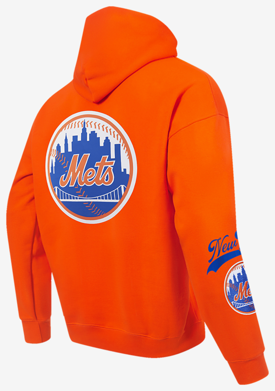 Pro Standard Mets Living Large Drop Shoulder PO Hoodie Image 4 of 8. Tap to open photo gallery.