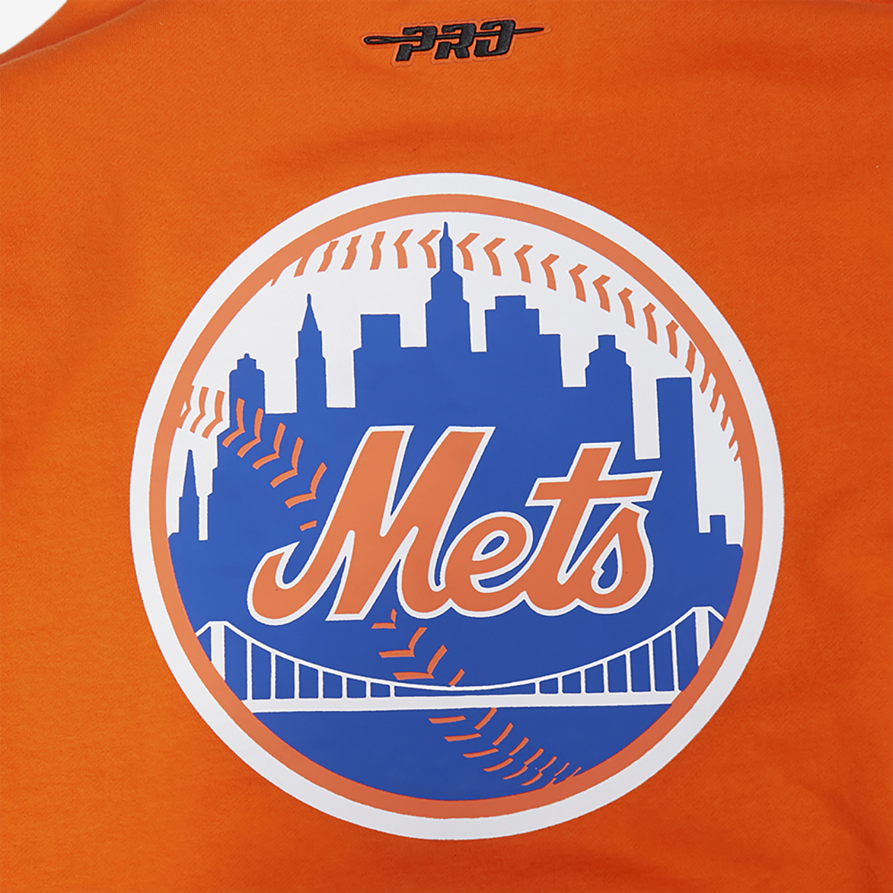 Pro Standard Mets Living Large Drop Shoulder PO Hoodie Image 6 of 8. Tap to open photo gallery.