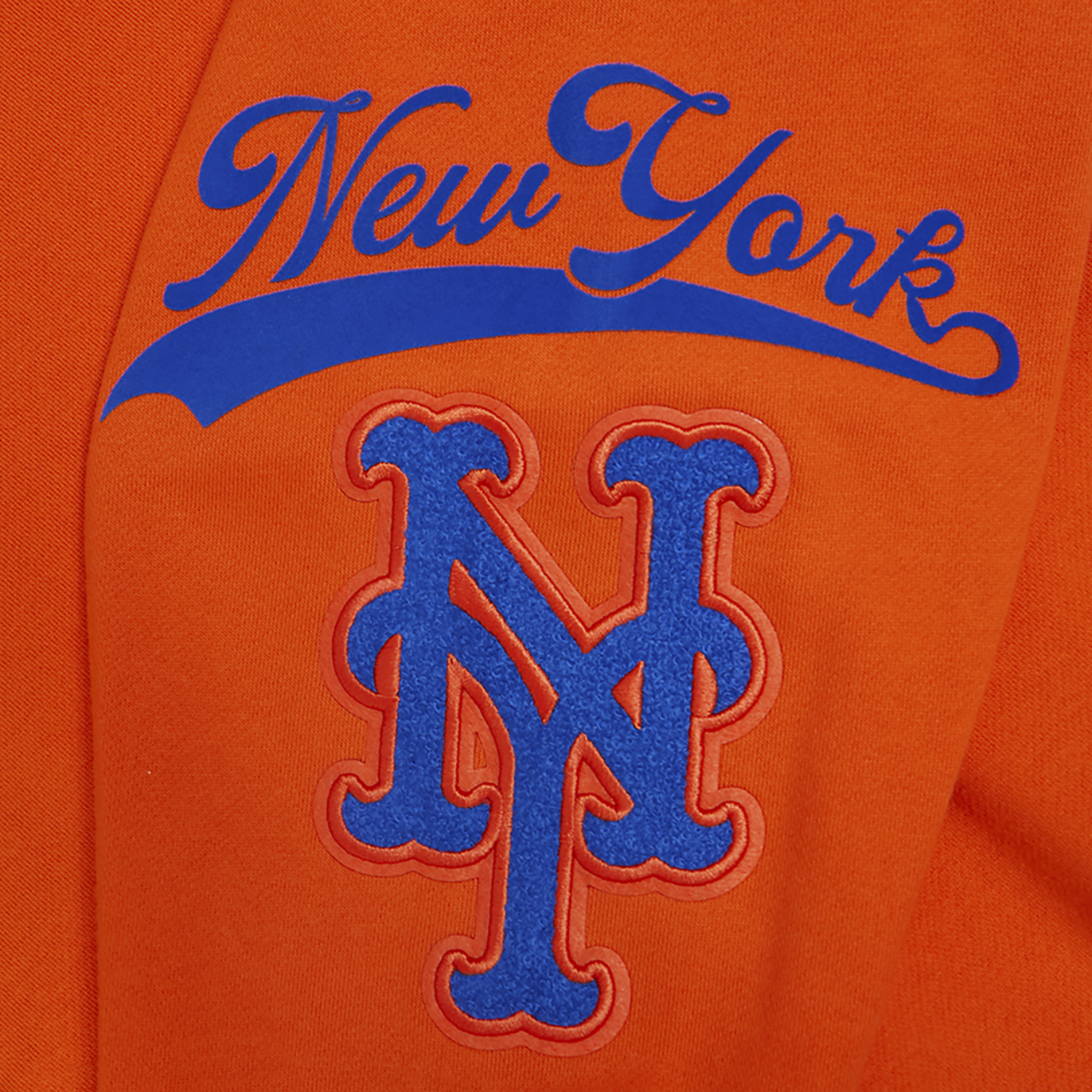 Pro Standard Mets Living Large Drop Shoulder PO Hoodie Image 7 of 8. Tap to open photo gallery.