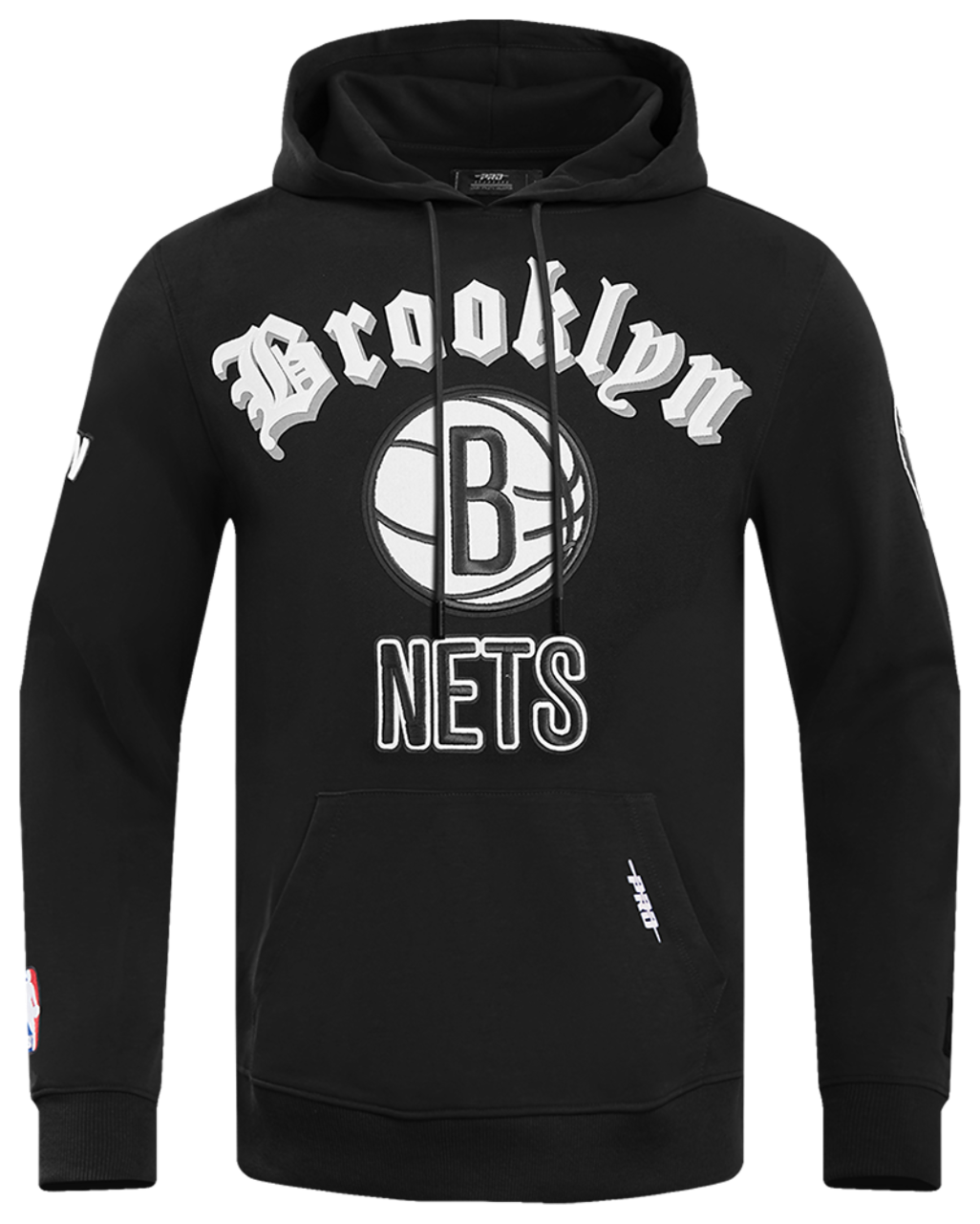 Pro Standard NETS OLD ENGLISH FLC PO HOODIE Image 1 of 8. Tap to open photo gallery.