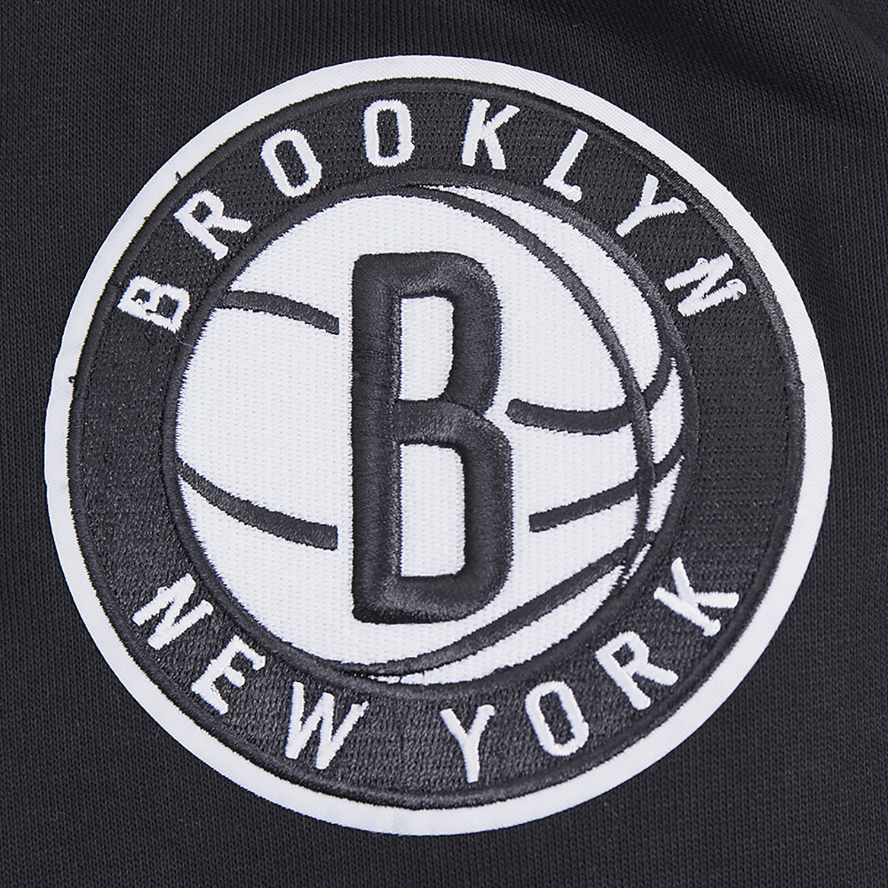 Pro Standard NETS OLD ENGLISH FLC PO HOODIE Image 7 of 8. Tap to open photo gallery.