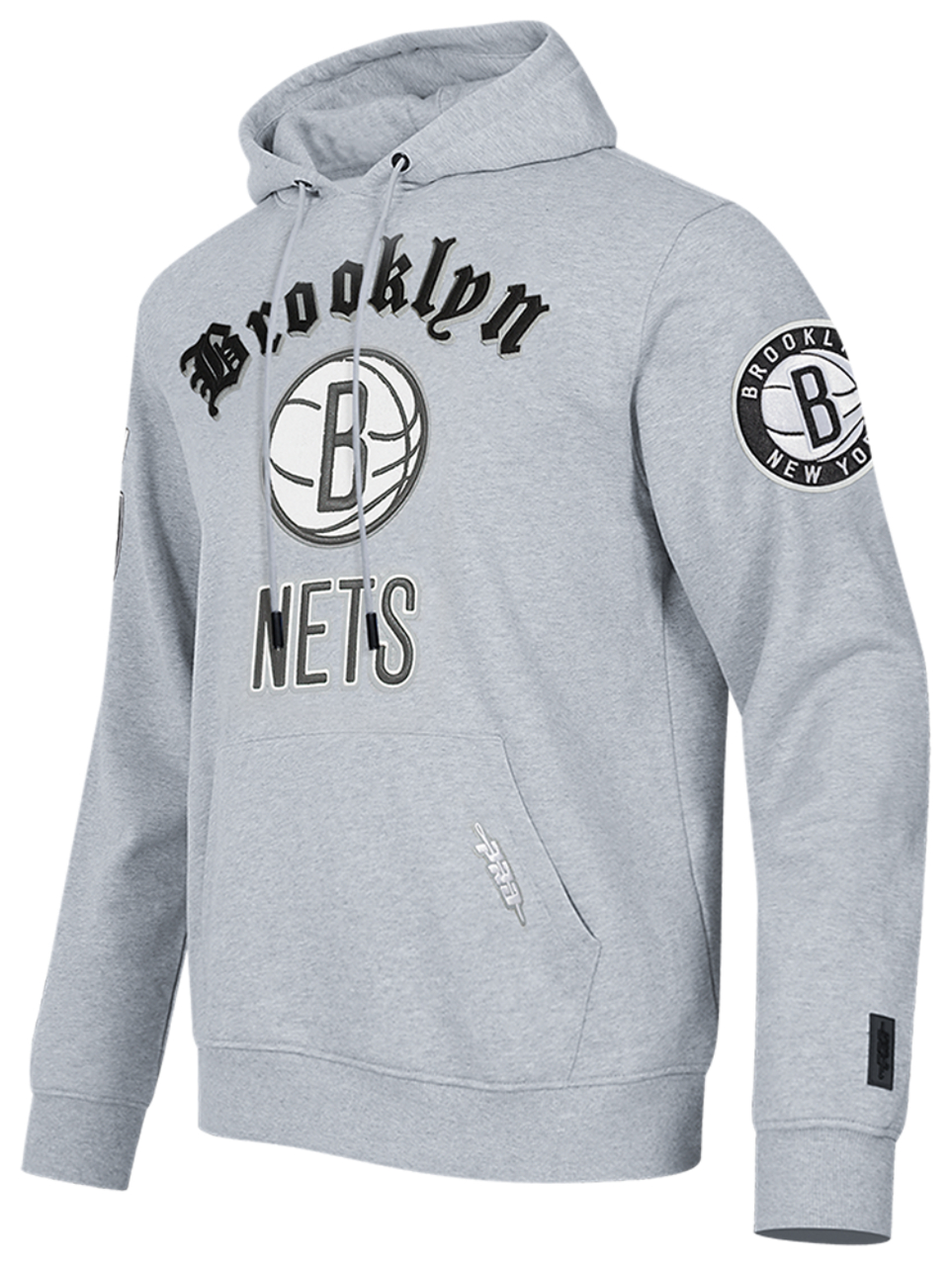 Pro Standard NETS OLD ENGLISH FLC PO HOODIE Image 3 of 8. Tap to open photo gallery.