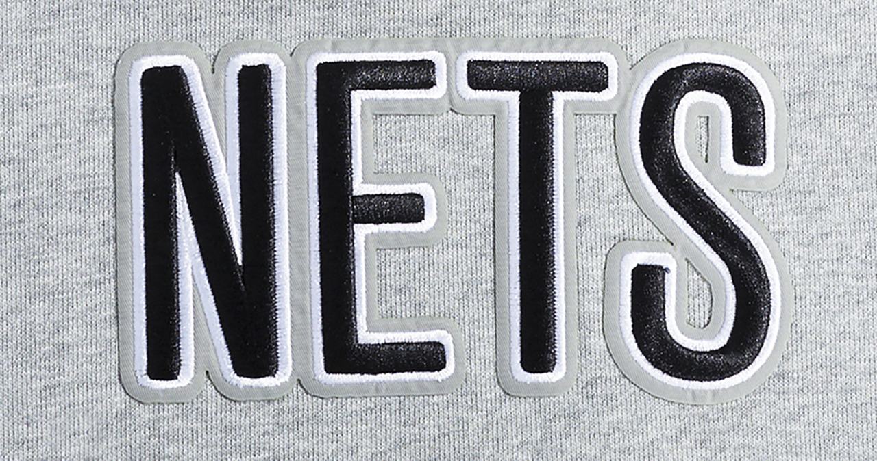 Pro Standard NETS OLD ENGLISH FLC PO HOODIE Image 7 of 8. Tap to open photo gallery.