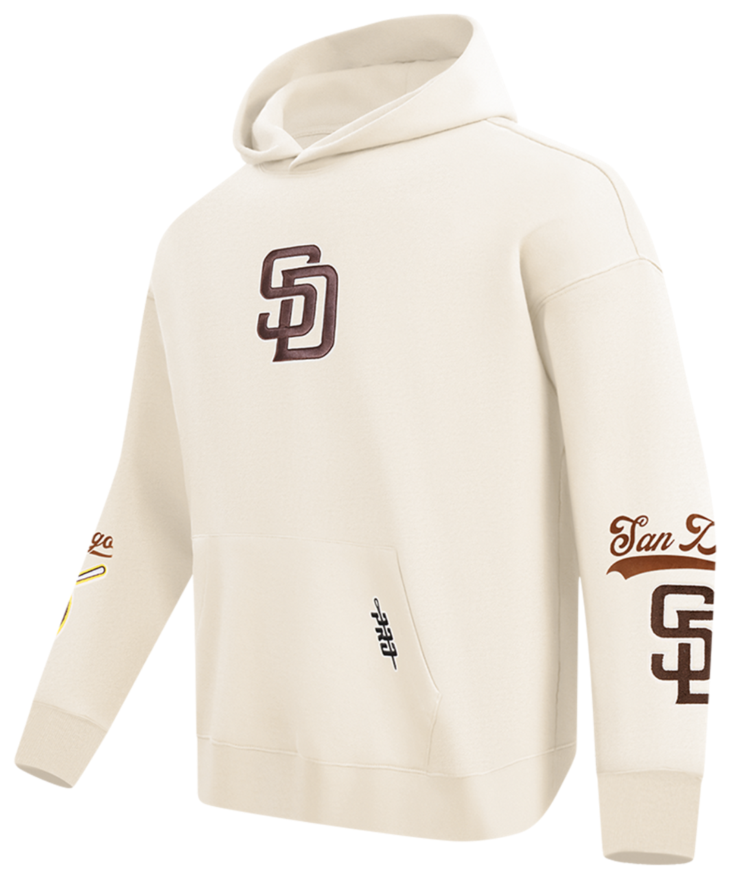 Pro Standard Padres Living Large Drop Shoulder PO Hoodie Image 1 of 6. Tap to open photo gallery.