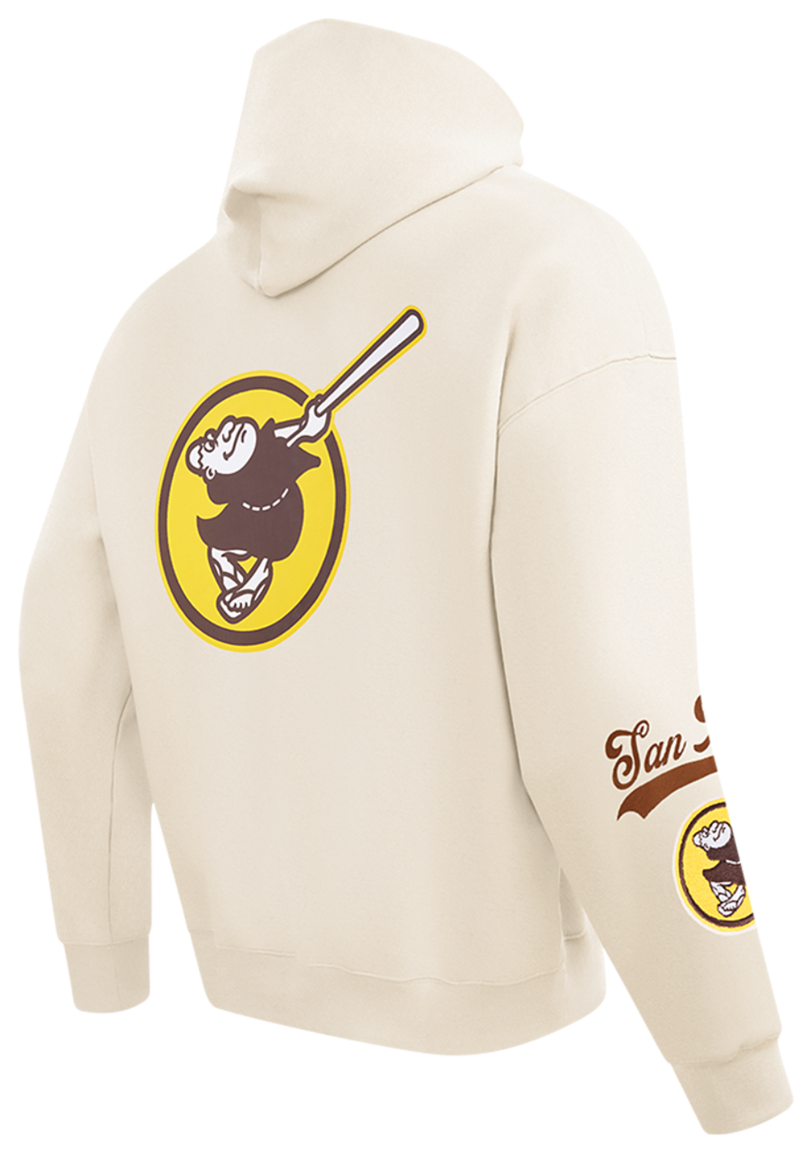 Pro Standard Padres Living Large Drop Shoulder PO Hoodie Image 2 of 6. Tap to open photo gallery.