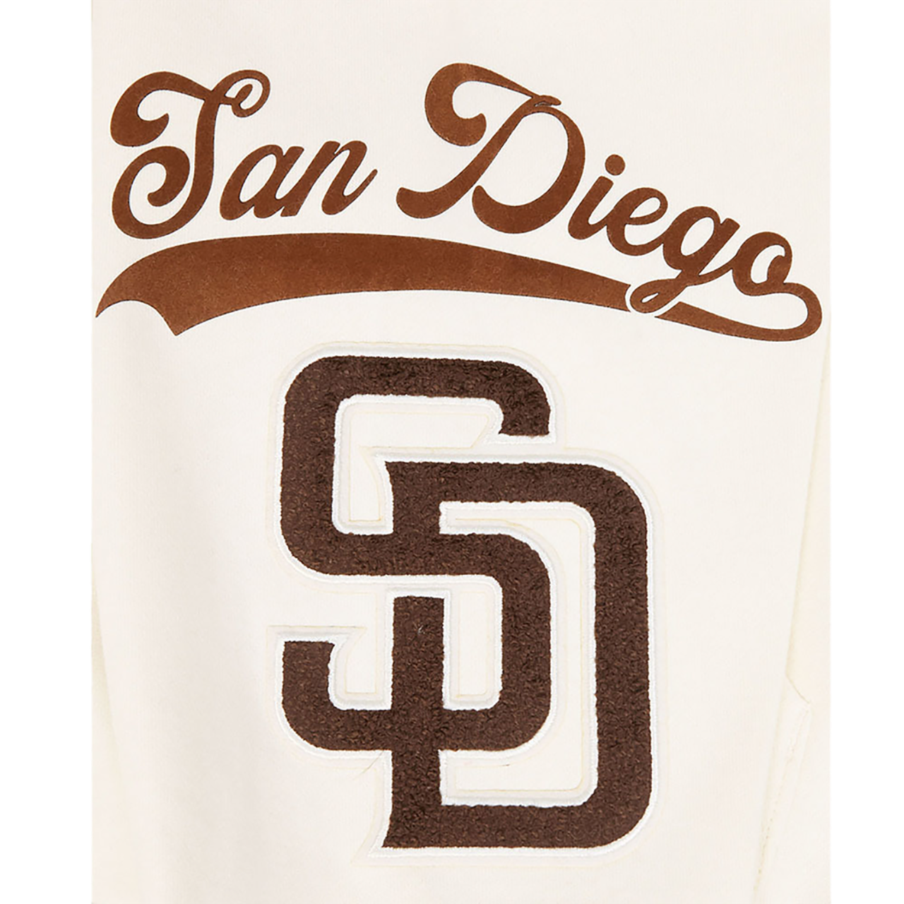 Pro Standard Padres Living Large Drop Shoulder PO Hoodie Image 6 of 6. Tap to open photo gallery.