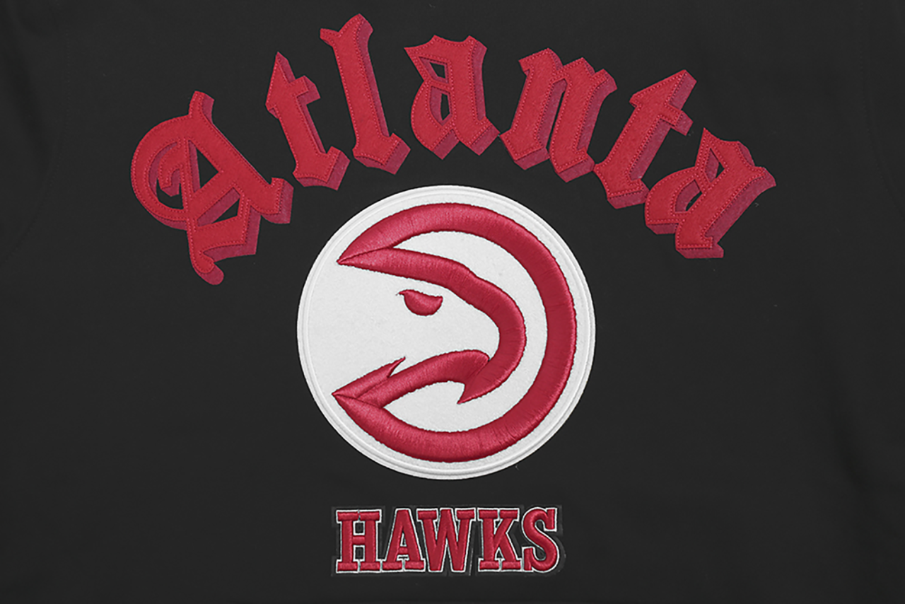 Pro Standard HAWKS OLD ENGLISH FLC PO HOODIE Image 5 of 7. Tap to open photo gallery.