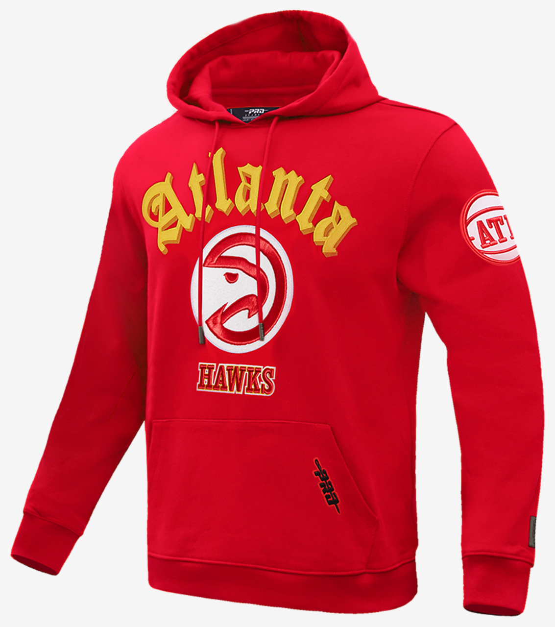 Pro Standard HAWKS OLD ENGLISH FLC PO HOODIE Image 3 of 4. Tap to open photo gallery.
