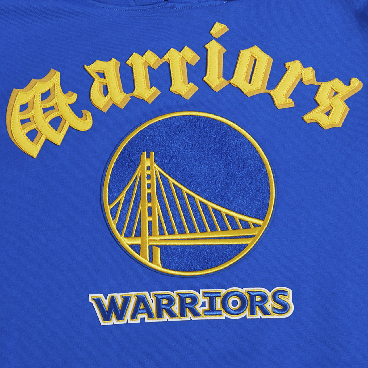 Pro Standard WARRIORS OLD ENGLISH FLC PO HOODIE Image 5 of 8. Tap to open photo gallery.