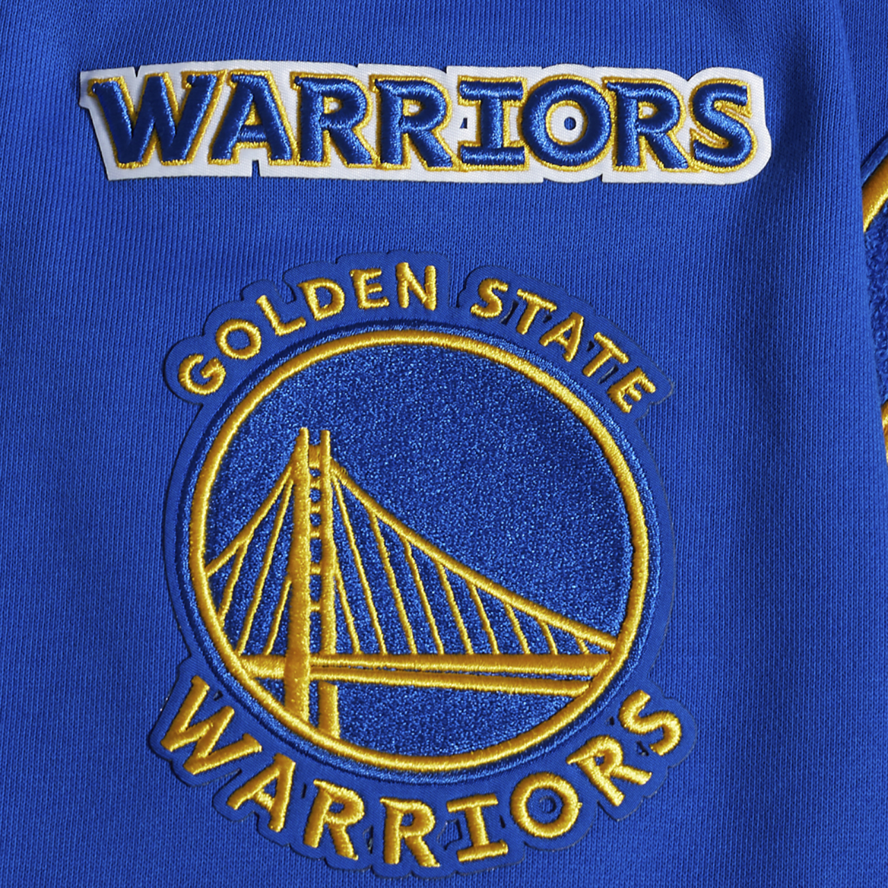 Pro Standard WARRIORS OLD ENGLISH FLC PO HOODIE Image 6 of 8. Tap to open photo gallery.
