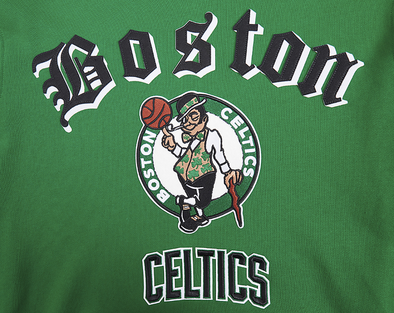 Pro Standard CELTICS OLD ENGLISH FLC PO HOODIE Image 5 of 8. Tap to open photo gallery.
