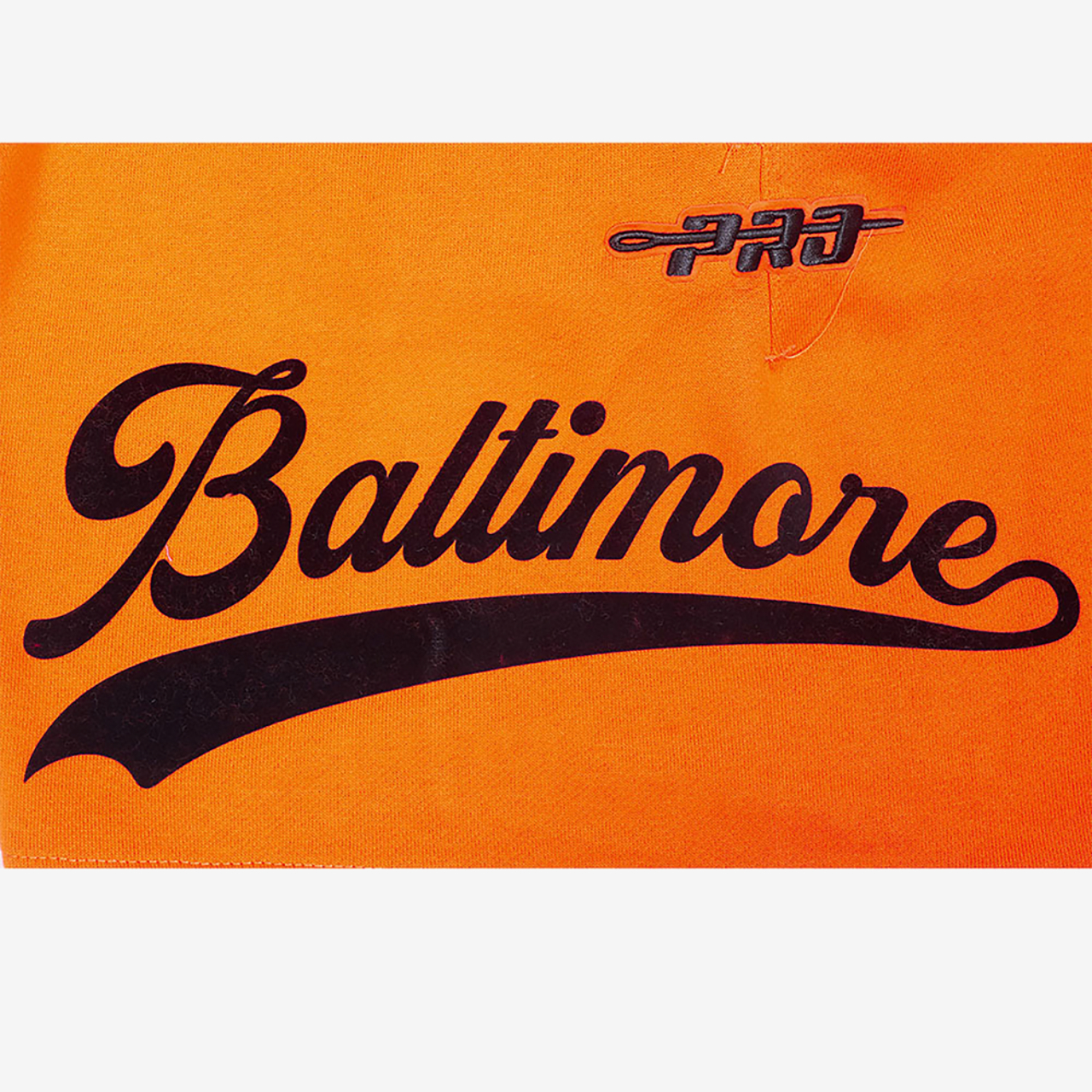Pro Standard Orioles Living Large Fleece Shorts Image 5 of 6. Tap to open photo gallery.
