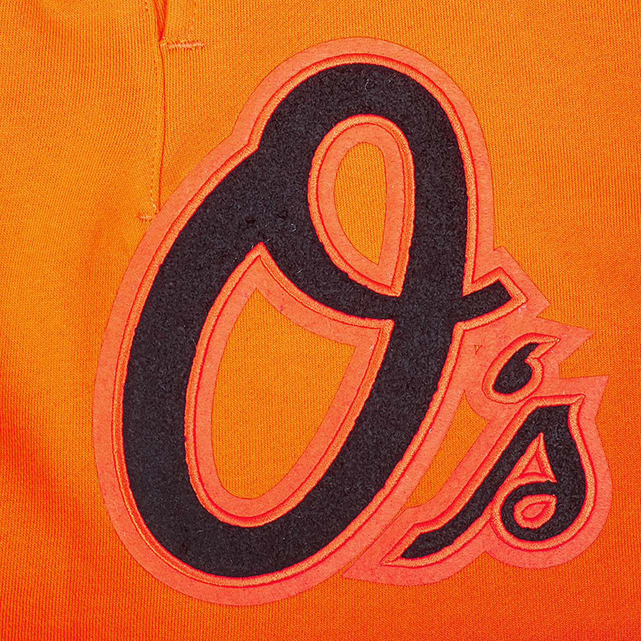 Pro Standard Orioles Living Large Fleece Shorts Image 6 of 6. Tap to open photo gallery.