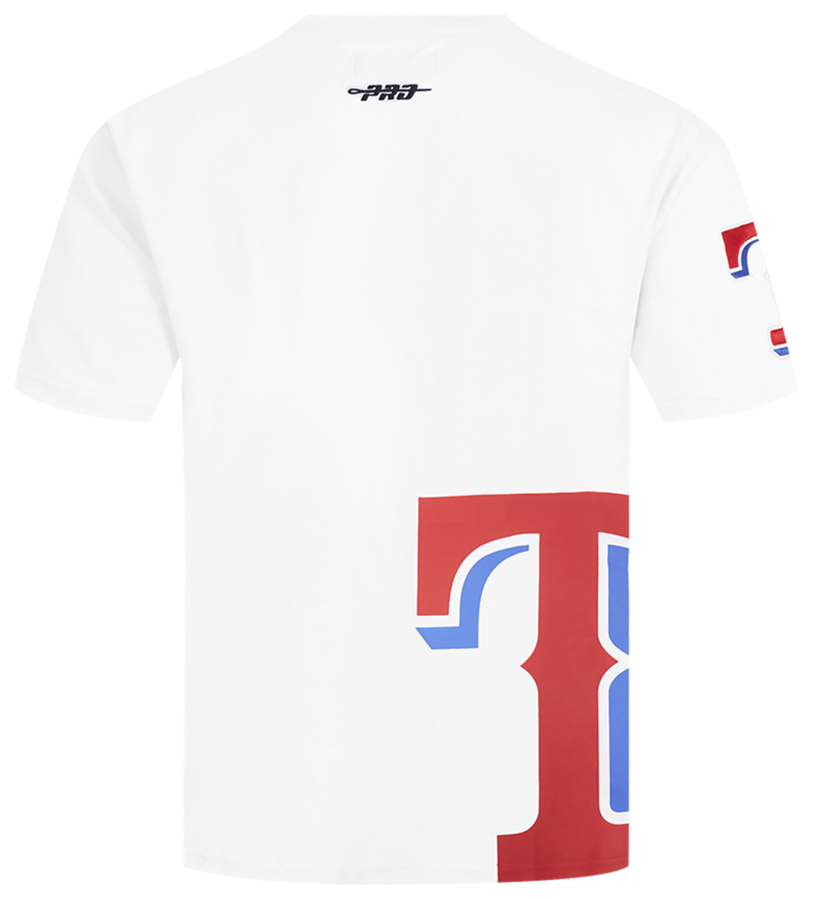 Pro Standard Rangers Living Large CJ Drop Shoulder T-Shirt Image 2 of 7. Tap to open photo gallery.