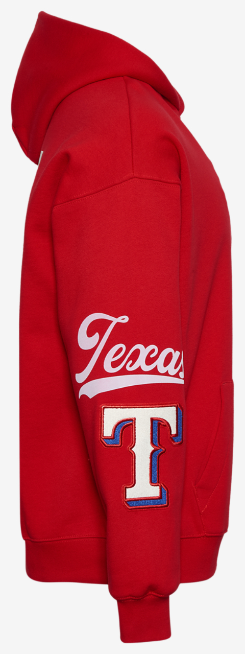 Pro Standard Rangers Living Large Drop Shoulder PO Hoodie Image 4 of 5. Tap to open photo gallery.