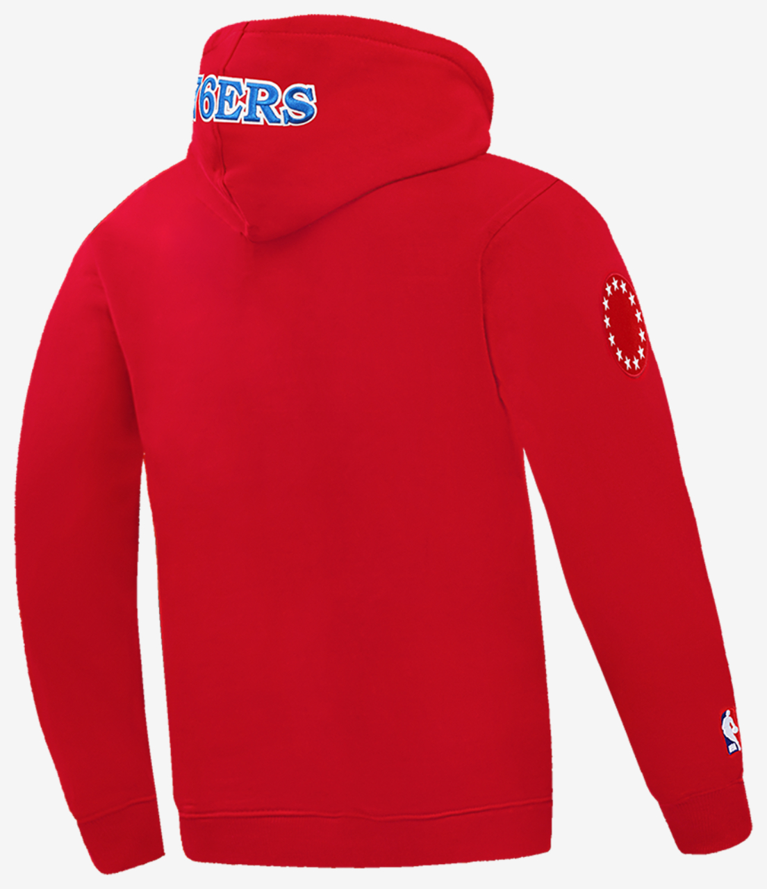 Pro Standard 76ERS OLD ENGLISH FLC PO HOODIE Image 4 of 8. Tap to open photo gallery.