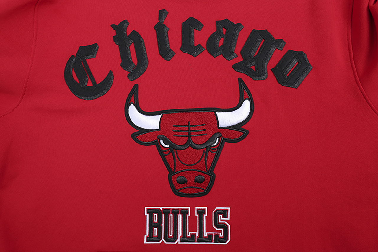 Pro Standard BULLS OLD ENGLISH FLC PO HOODIE Image 5 of 8. Tap to open photo gallery.