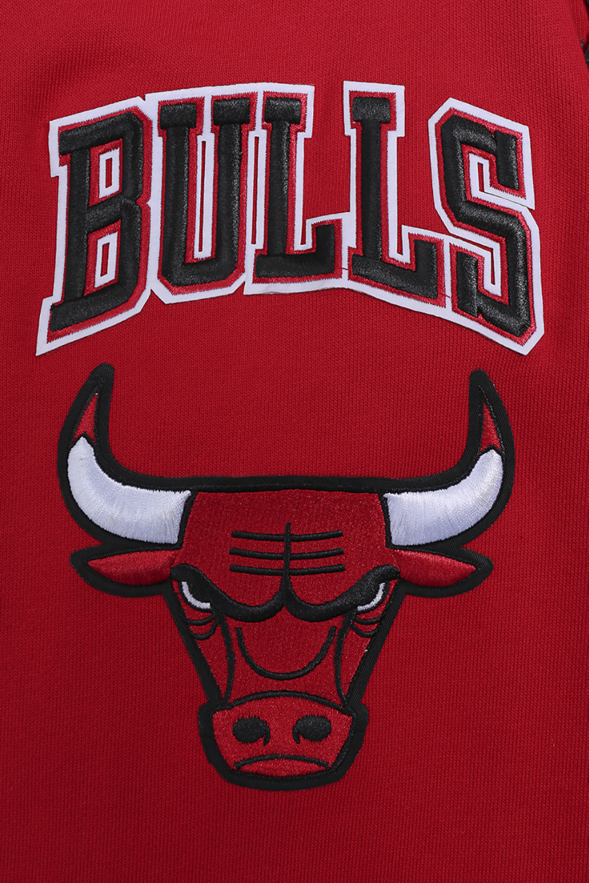 Pro Standard BULLS OLD ENGLISH FLC PO HOODIE Image 7 of 8. Tap to open photo gallery.