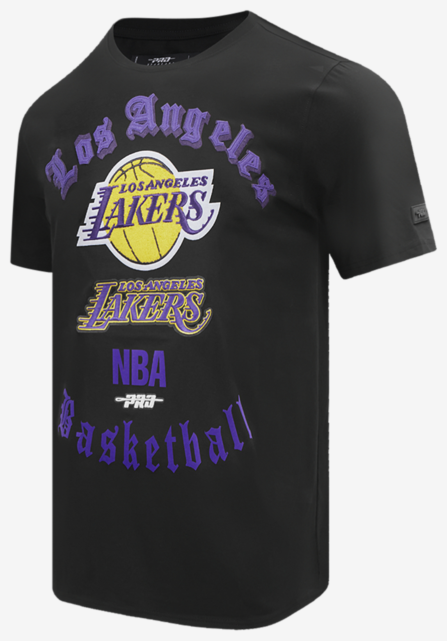 Pro Standard LAKERS OLD ENGLISH SJ TEE Image 3 of 6. Tap to open photo gallery.