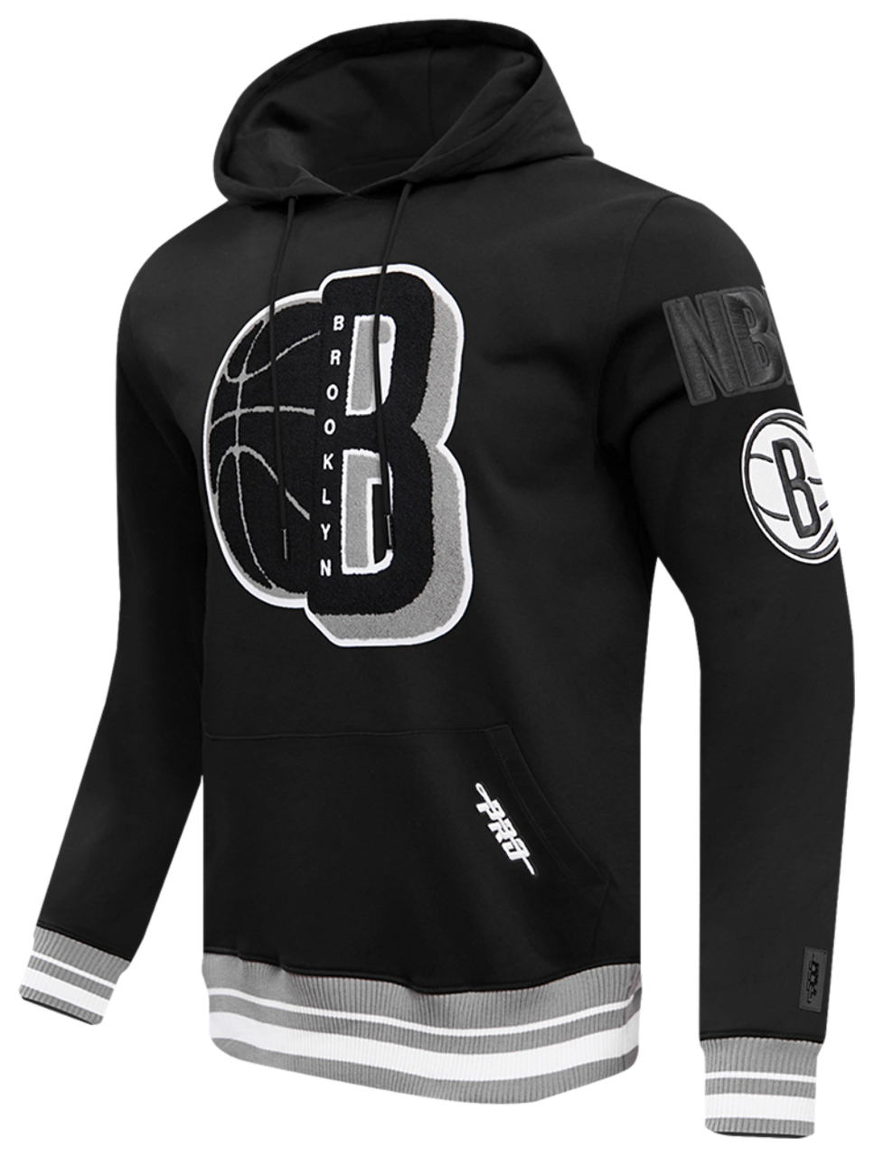 Pro Standard NETS MASH UP RIB FLC PO HOODIE Image 3 of 8. Tap to open photo gallery.