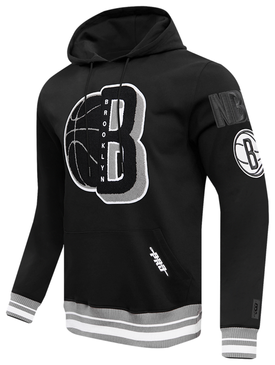 Pro Standard NETS MASH UP RIB FLC PO HOODIE Image 3 of 8. Tap to open photo gallery.