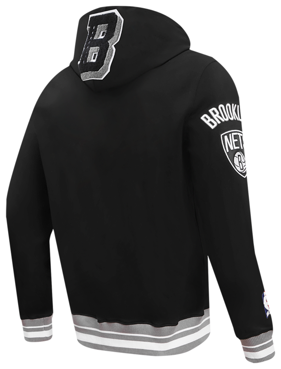 Pro Standard NETS MASH UP RIB FLC PO HOODIE Image 4 of 8. Tap to open photo gallery.