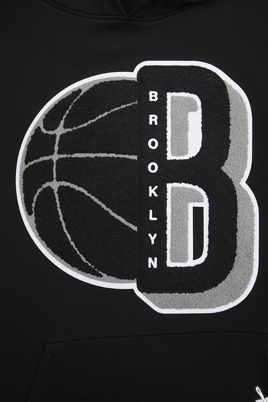 Pro Standard NETS MASH UP RIB FLC PO HOODIE Image 6 of 8. Tap to open photo gallery.