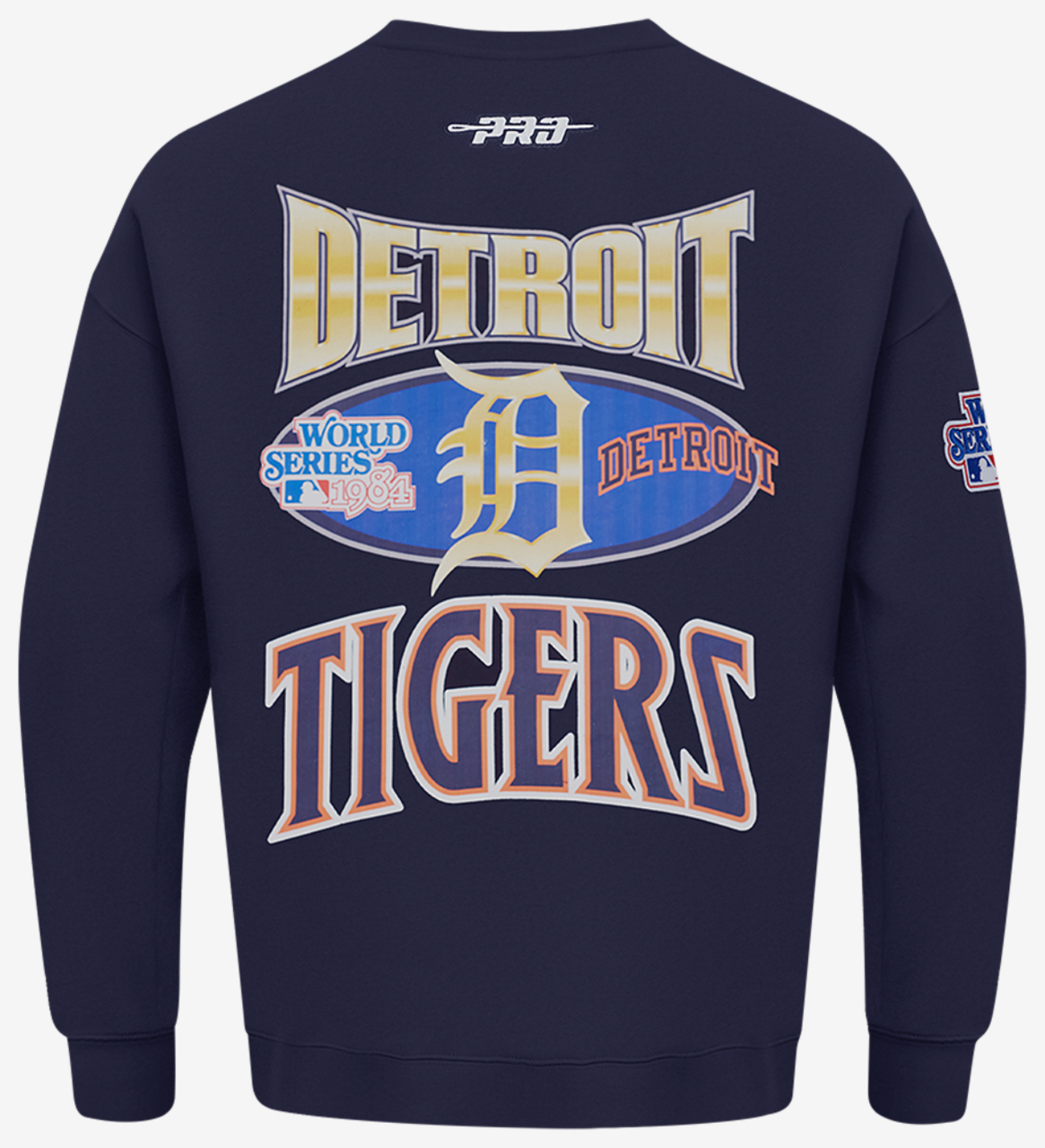 Pro Standard Tigers Champs Drop Shoulder Crew Image 2 of 8. Tap to open photo gallery.