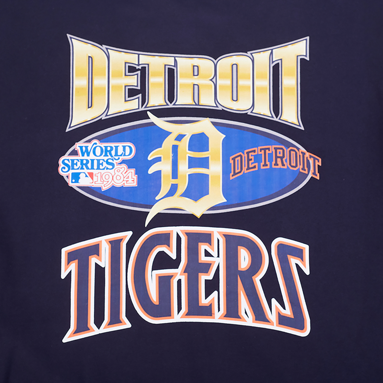 Pro Standard Tigers Champs Drop Shoulder Crew Image 6 of 8. Tap to open photo gallery.