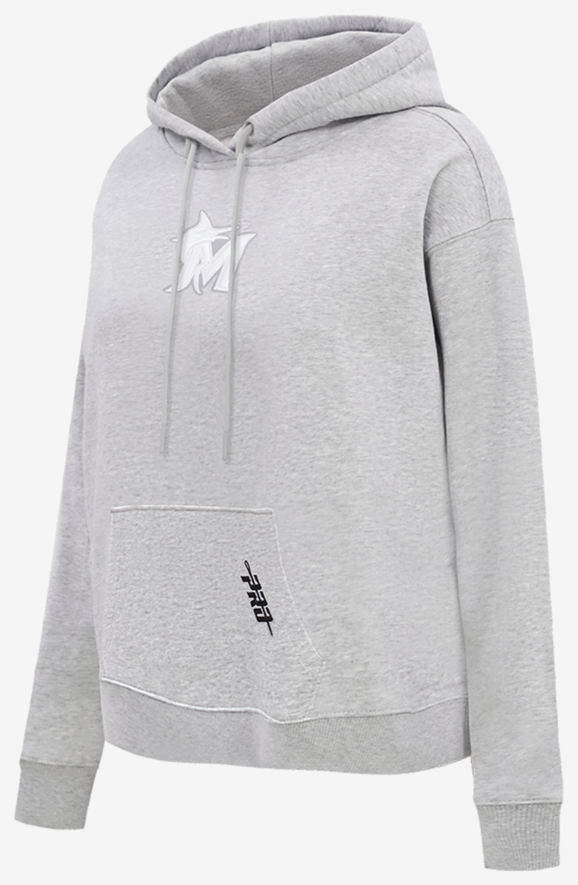 Pro Standard Marlins Classic DS PO Hoodie Image 3 of 5. Tap to open photo gallery.