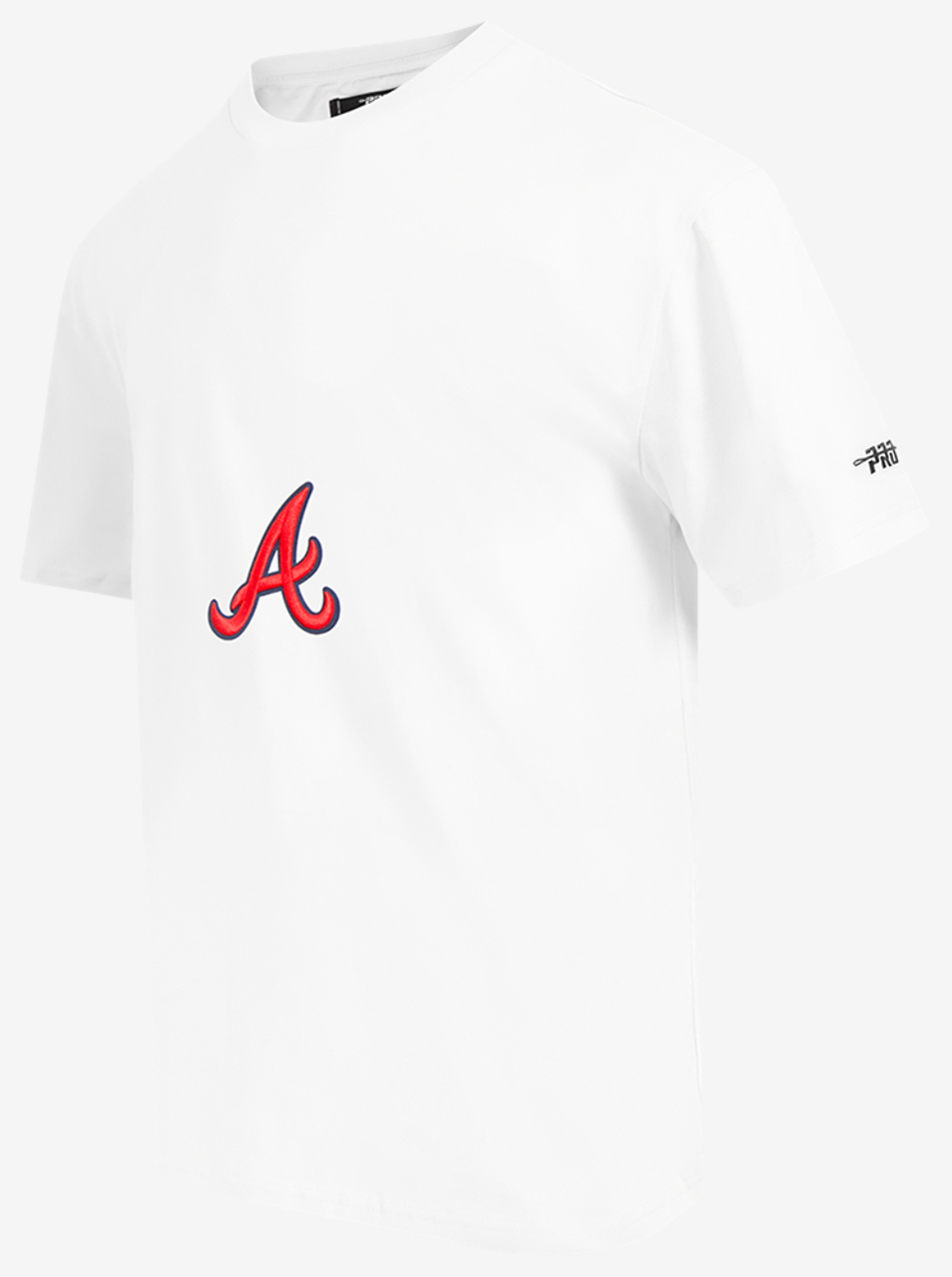 Pro Standard Braves Living Large CJ Drop Shoulder T-Shirt Image 1 of 5. Tap to open photo gallery.