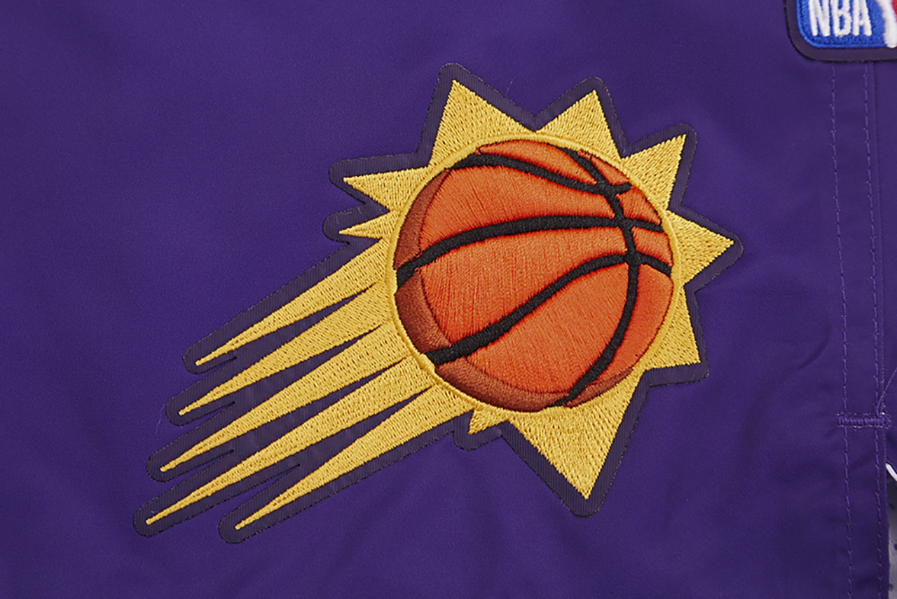 Pro Standard Suns Split Mash Up Logo Woven Shorts Image 5 of 5. Tap to open photo gallery.