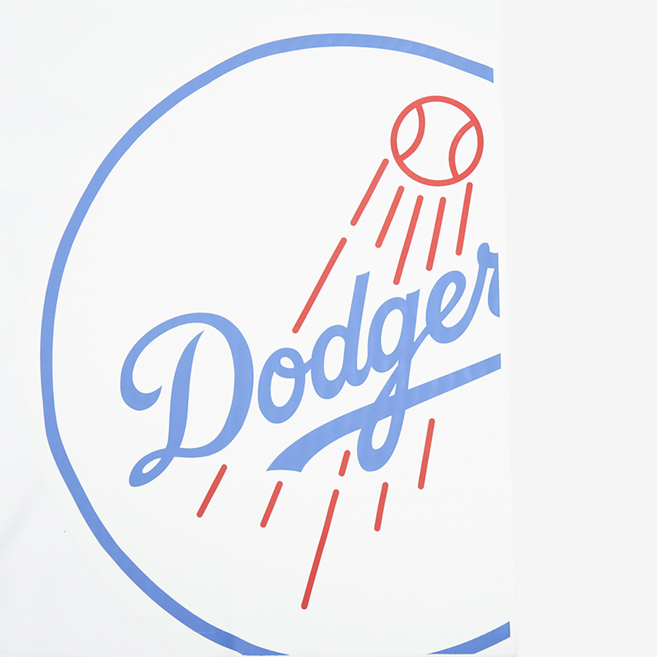 Pro Standard Dodgers Living Large CJ Drop Shoulder T-Shirt Image 5 of 5. Tap to open photo gallery.