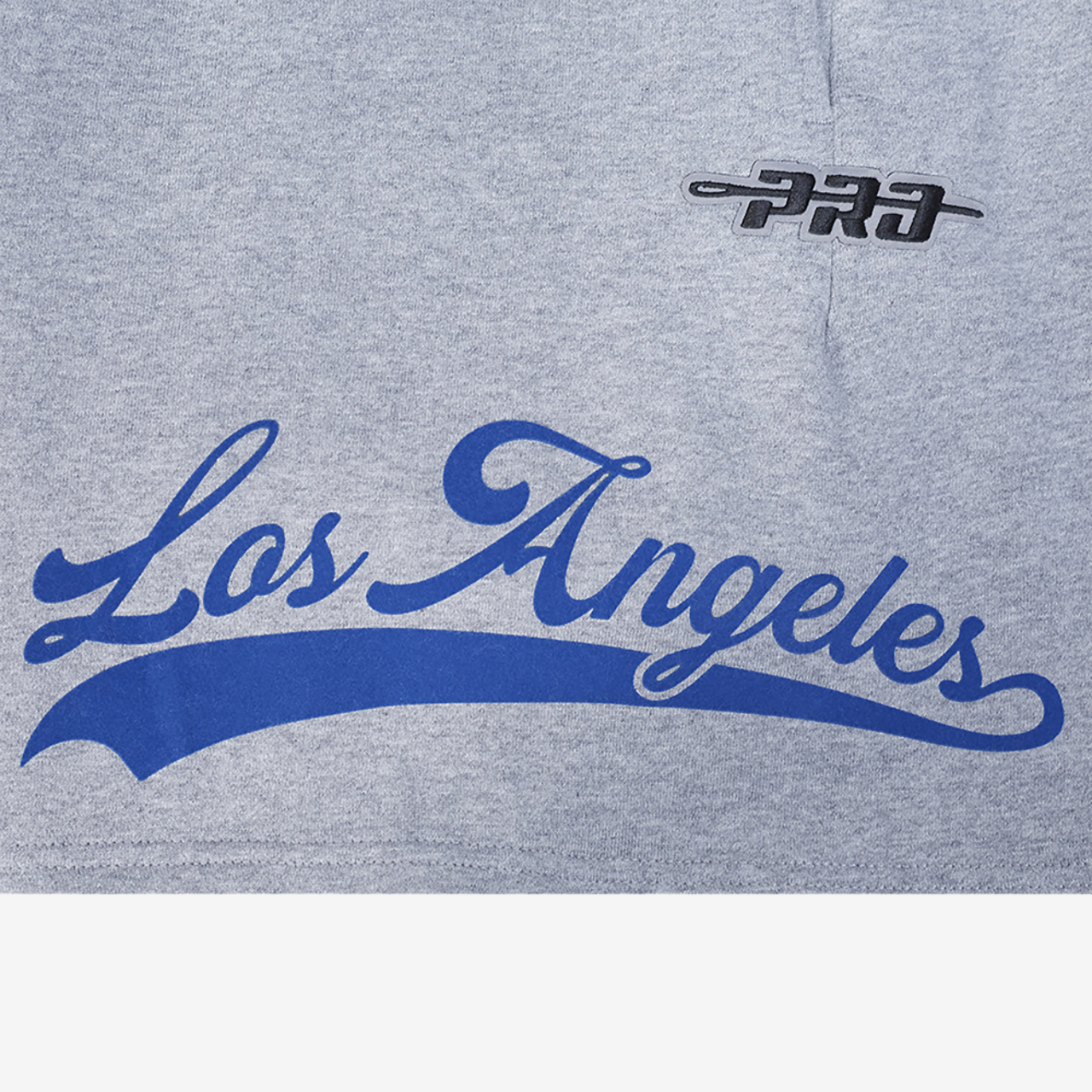 Pro Standard Dodgers Living Large Fleece Shorts Image 5 of 6. Tap to open photo gallery.