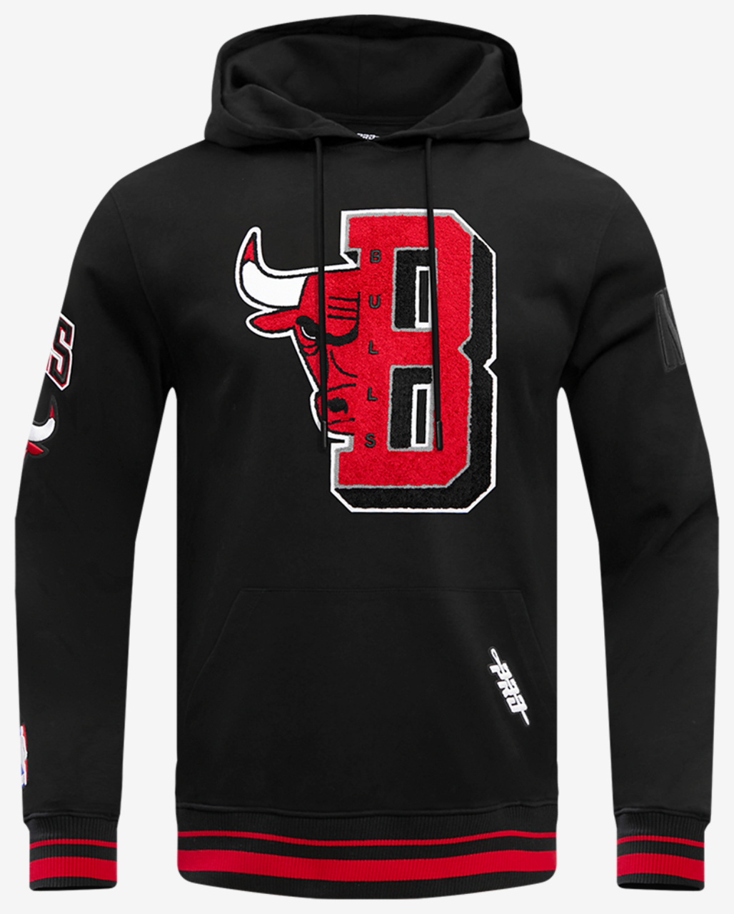 Pro Standard BULLS MASH UP RIB FLC PO HOODIE Image 1 of 8. Tap to open photo gallery.