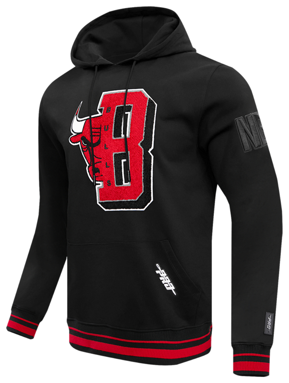 Pro Standard BULLS MASH UP RIB FLC PO HOODIE Image 3 of 8. Tap to open photo gallery.