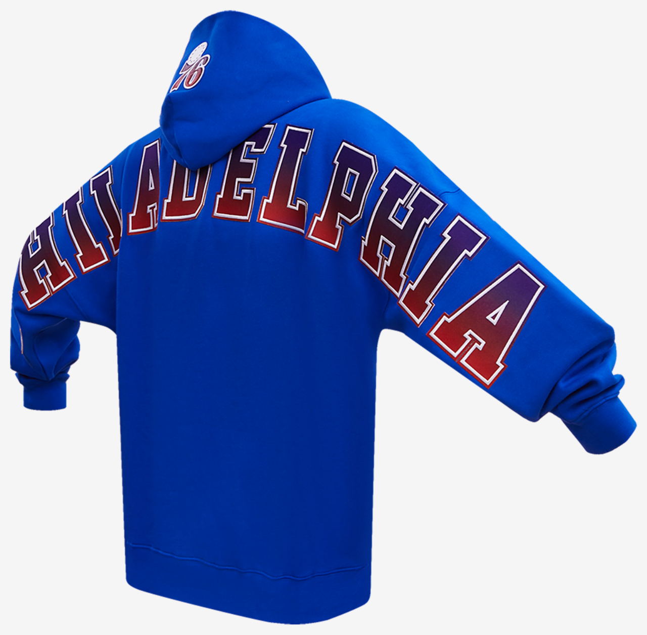 Pro Standard 76ers OS Letters Fleece P/O Hoodie Image 3 of 7. Tap to open photo gallery.