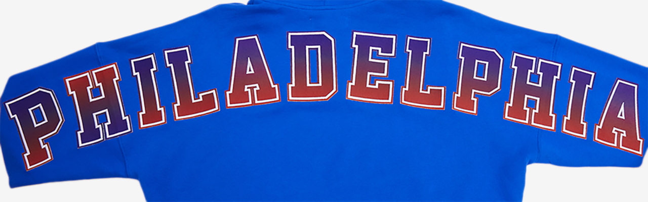 Pro Standard 76ers OS Letters Fleece P/O Hoodie Image 7 of 7. Tap to open photo gallery.