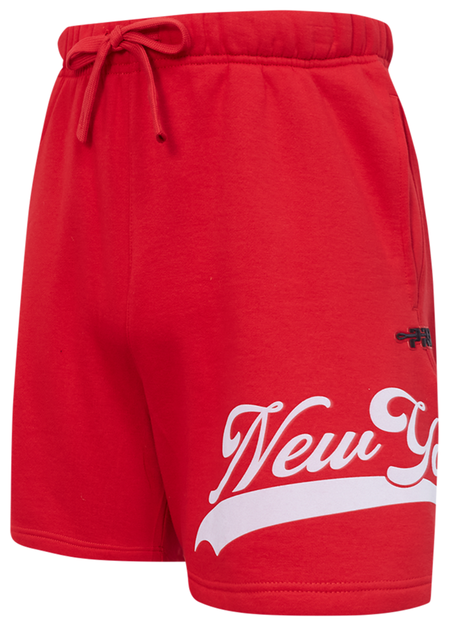 Pro Standard Yankees Living Large Fleece Shorts Image 3 of 6. Tap to open photo gallery.