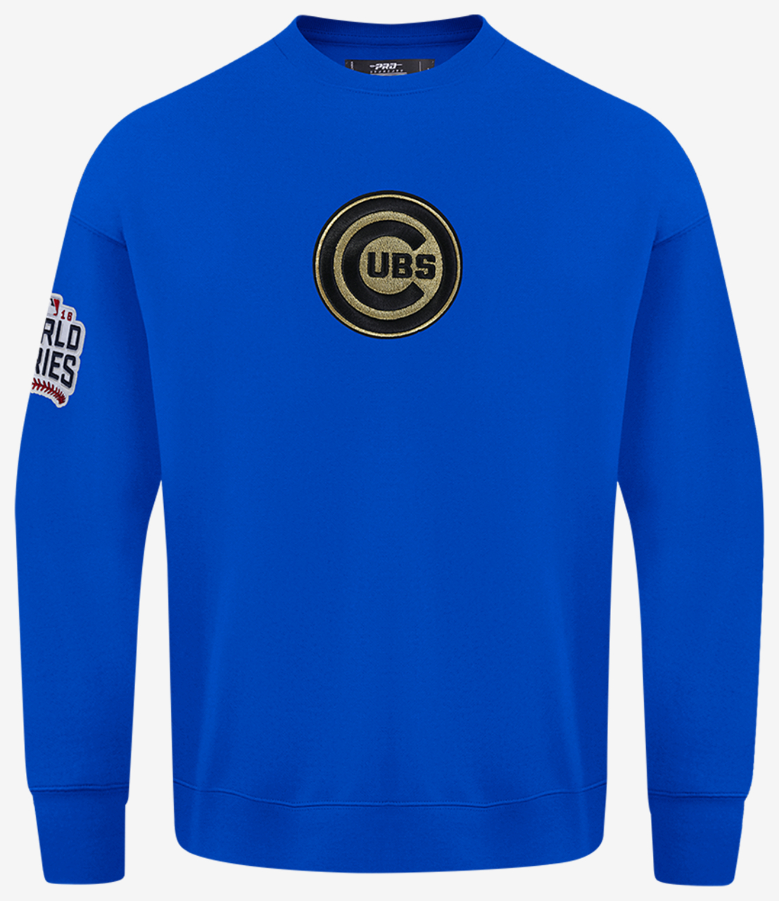 Pro Standard Cubs Champs Drop Shoulder Crew Image 1 of 7. Tap to open photo gallery.