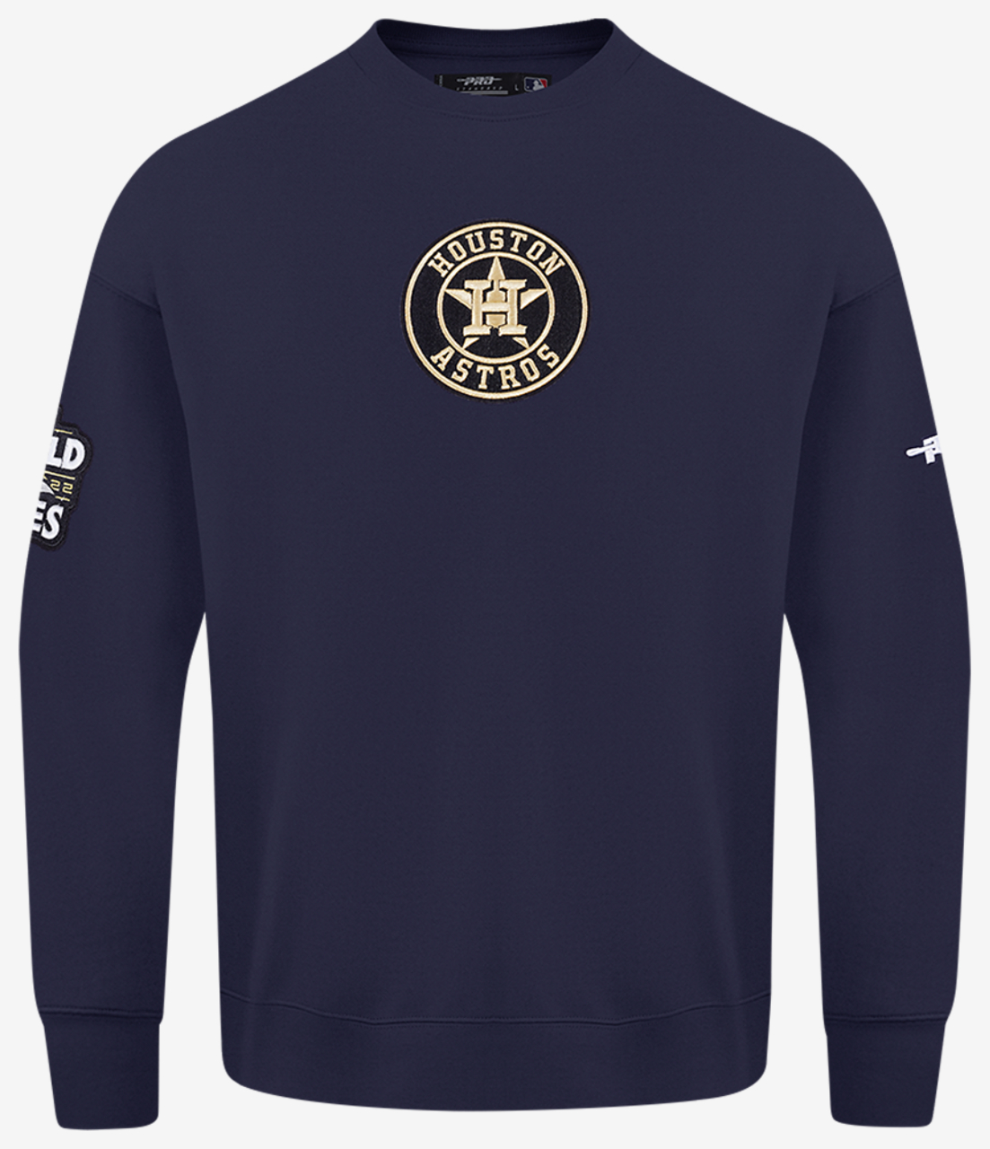 Pro Standard Astros Champs Drop Shoulder Crew Image 1 of 6. Tap to open photo gallery.