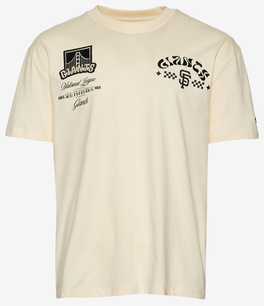 Pro Standard Giants Wavy Pro Drop Shoulder FC T-Shirt Image 1 of 3. Tap to open photo gallery.