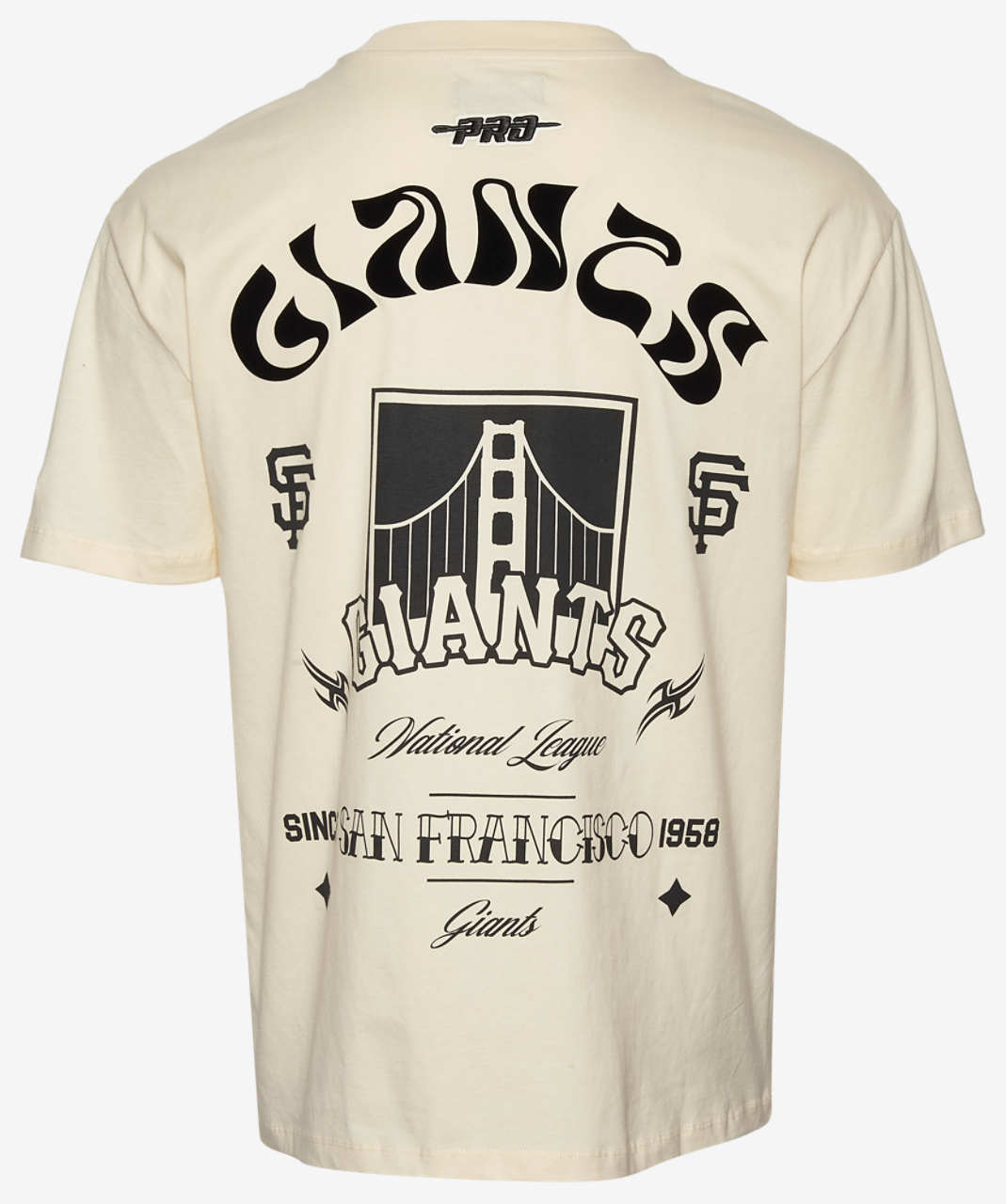 Pro Standard Giants Wavy Pro Drop Shoulder FC T-Shirt Image 2 of 3. Tap to open photo gallery.