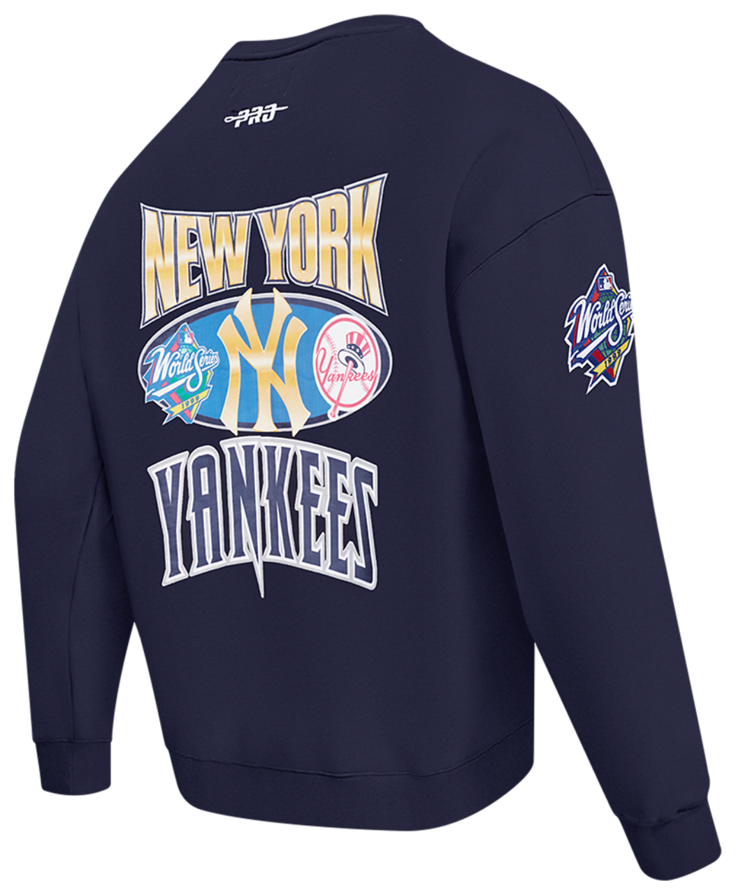 Pro Standard Yankees Champs Drop Shoulder Crew Image 4 of 8. Tap to open photo gallery.