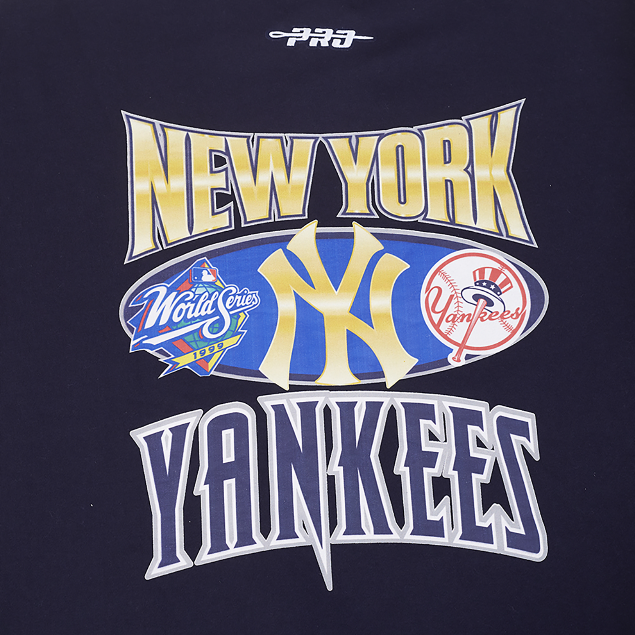 Pro Standard Yankees Champs Drop Shoulder Crew Image 8 of 8. Tap to open photo gallery.