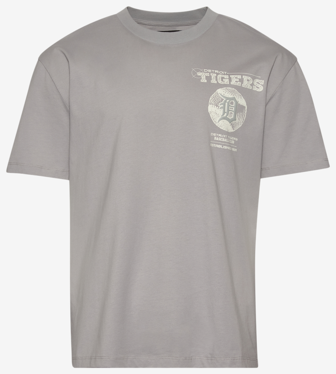 Pro Standard Tigers Blueprint Pro Drop Shoulder FC T-Shirt Image 1 of 3. Tap to open photo gallery.